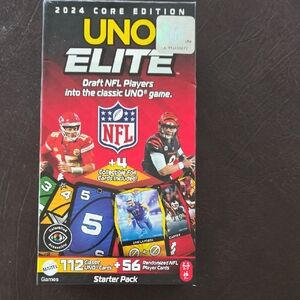 NFL UNO Elite Card Game - Red, Black, Blue